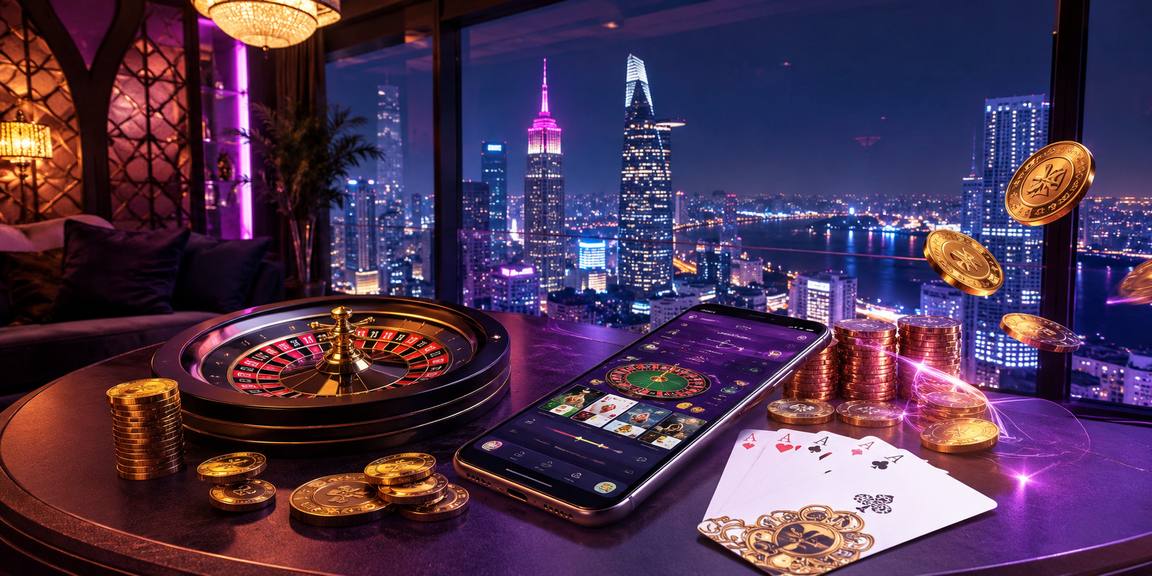 Bàn roulette casino neon tại TP. Hồ Chí Minh – khung cảnh cá cược trực tuyến bw888