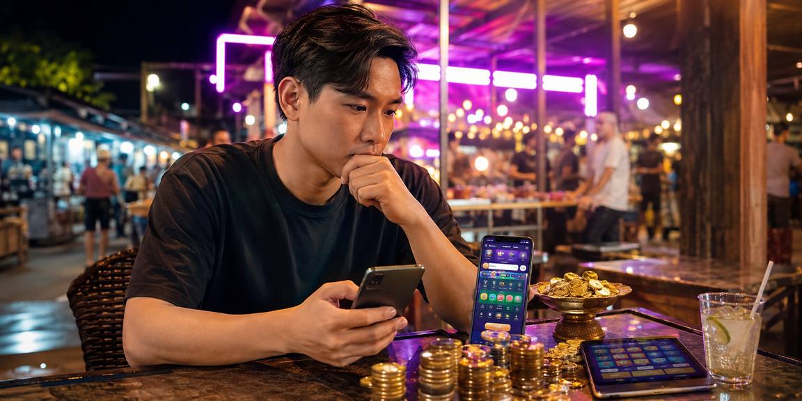 Ứng dụng casino trên điện thoại tại chợ đêm Việt Nam